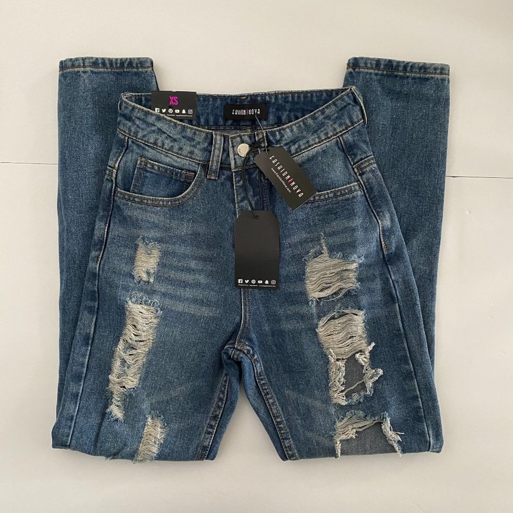 FASHION NOVA‎ Janel Boyfriend Jeans
